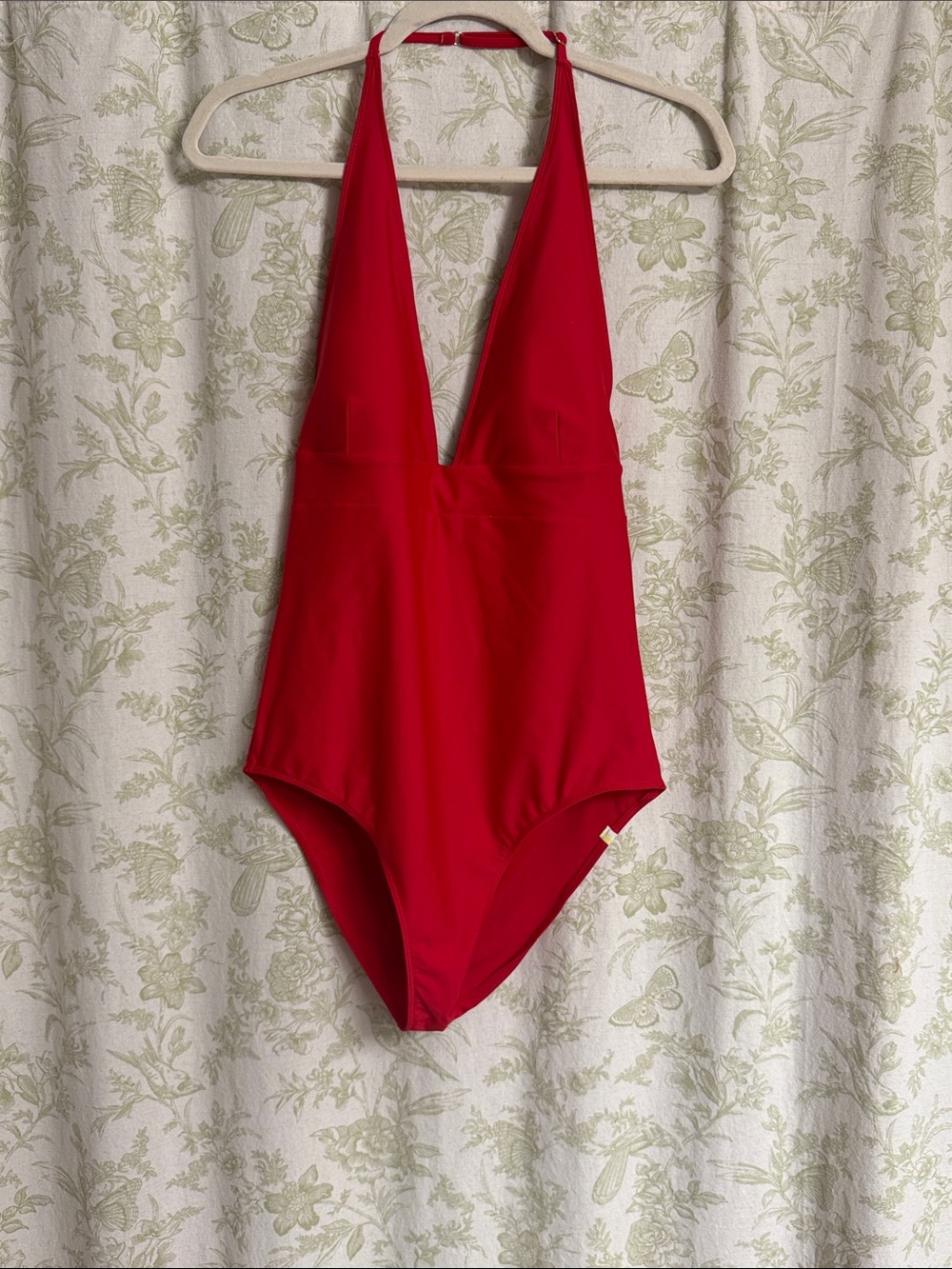 Summersalt Halter Plunge Red Swimsuit - Picture 2 of 7